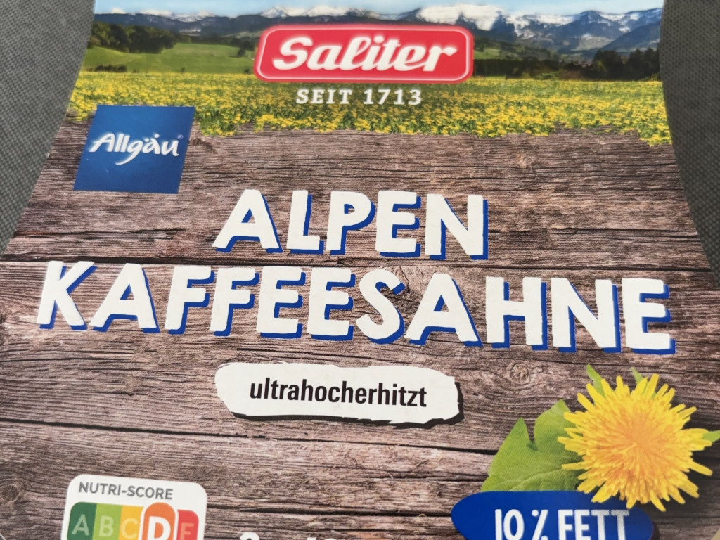 Alpen Kaffeesahne von Saliter, Ultrahocherhitzt von BOhagen | Hochgeladen von: BOhagen Alpen Kaffeesahne von Saliter, Ultrahocherhitzt von BOhagen | Hochgeladen von: BOhagen
