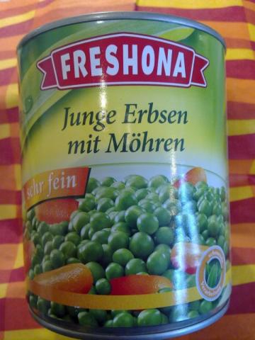 Freshona Erbsen mit Möhren, sehr fein | Hochgeladen von: Barockengel