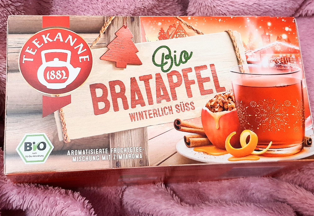 Bio Bratapfel Tee - zubereitet, aromatisiert Früchtetee winterli | Hochgeladen von: deltaflyerdsgmx.de