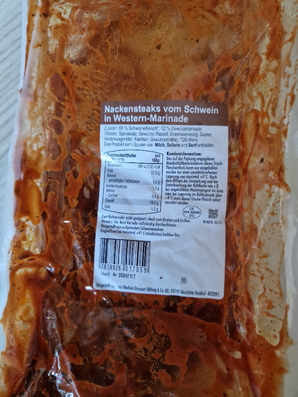 Nackensteak vom Schwein, in Western Marinade von Skypie85 | Hochgeladen von: Skypie85