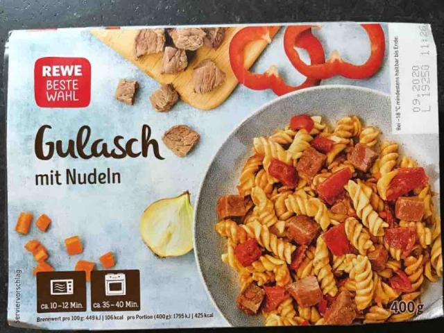 Fotos Und Bilder Von Fertiggerichte Gulasch Mit Nudeln Rewe Beste Wahl Fddb