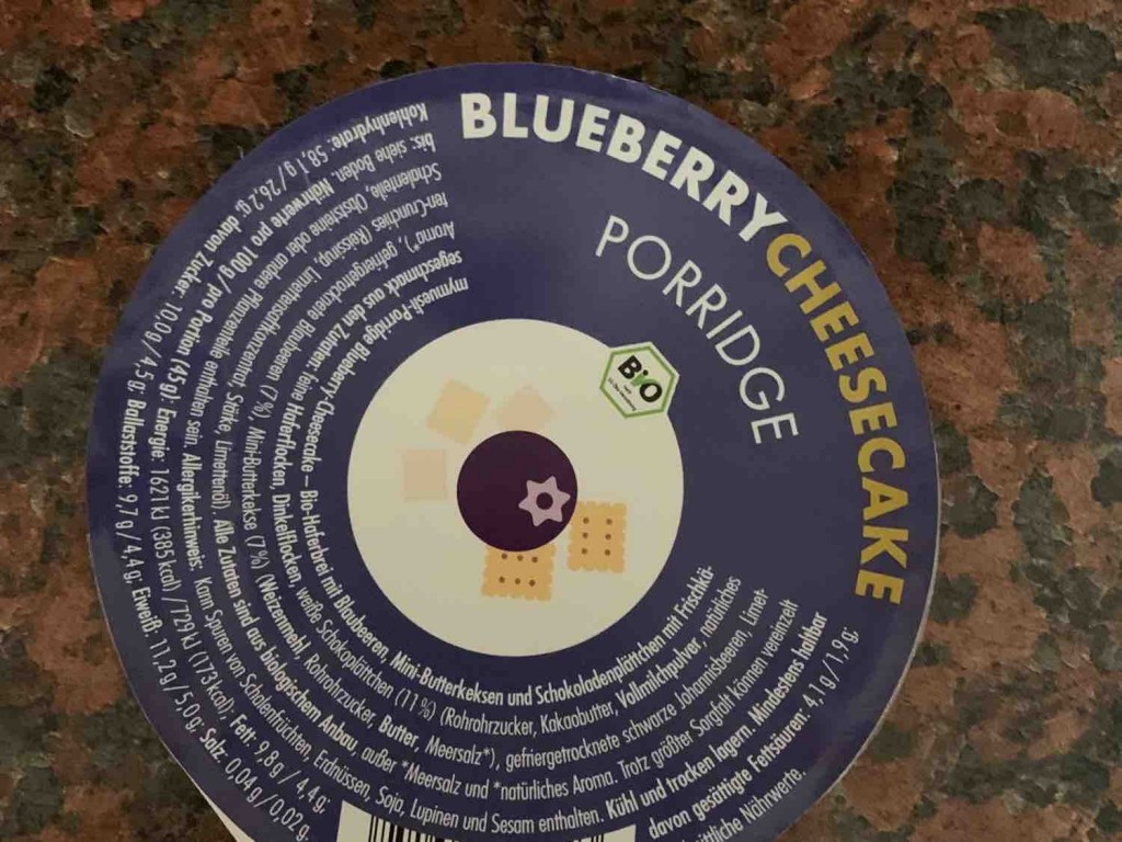 Blueberry Cheescake, 45 Gramm Porridge von Carola1964 | Hochgeladen von: Carola1964