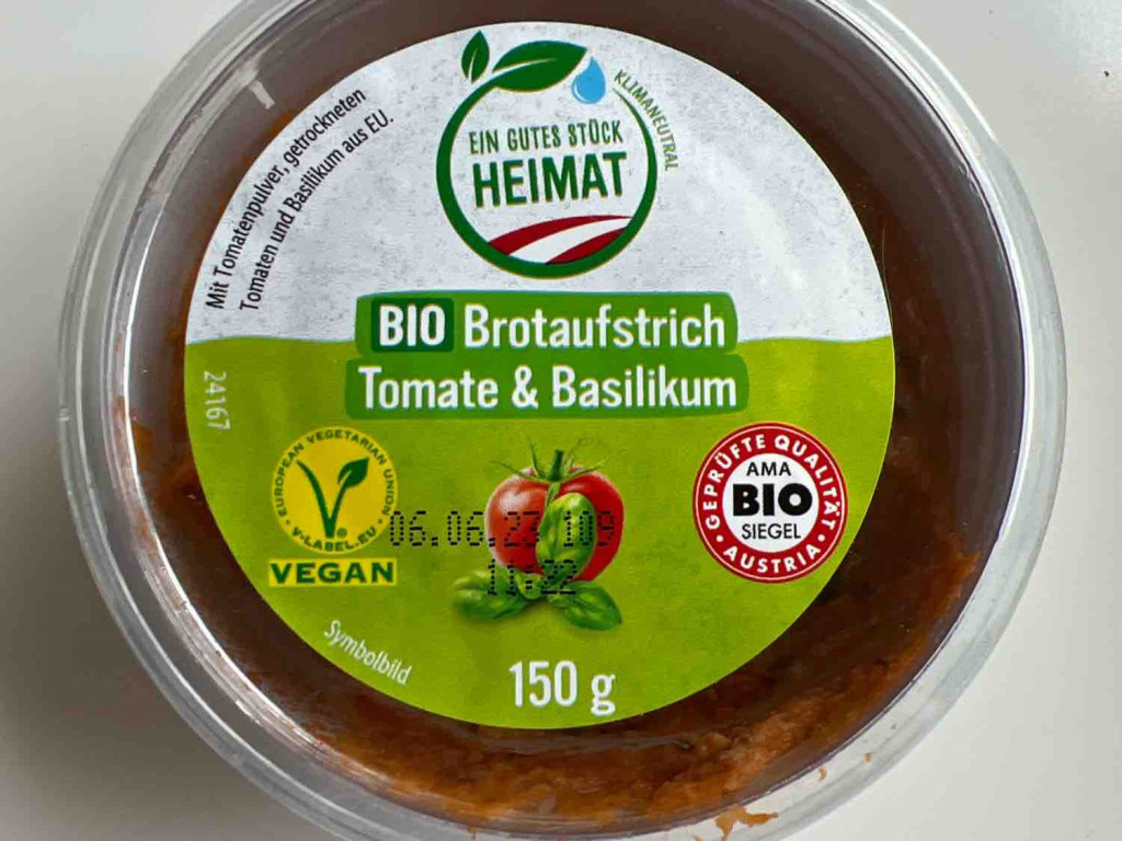 Bio Brotaufstrich Tomate & Basilikum, Sojabohnen von JuliaFr | Hochgeladen von: JuliaFraunberger
