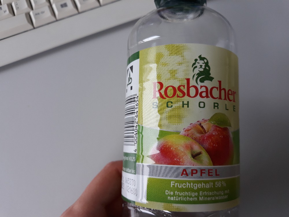 Rosbacher Apfelschorle, Fruchtgehalt 56% von Nin.A | Hochgeladen von: Nin.A