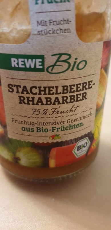 Stachelbeer-Rhabarber Fruchtaufstrich, Rewe Bio von christofb | Hochgeladen von: christofb