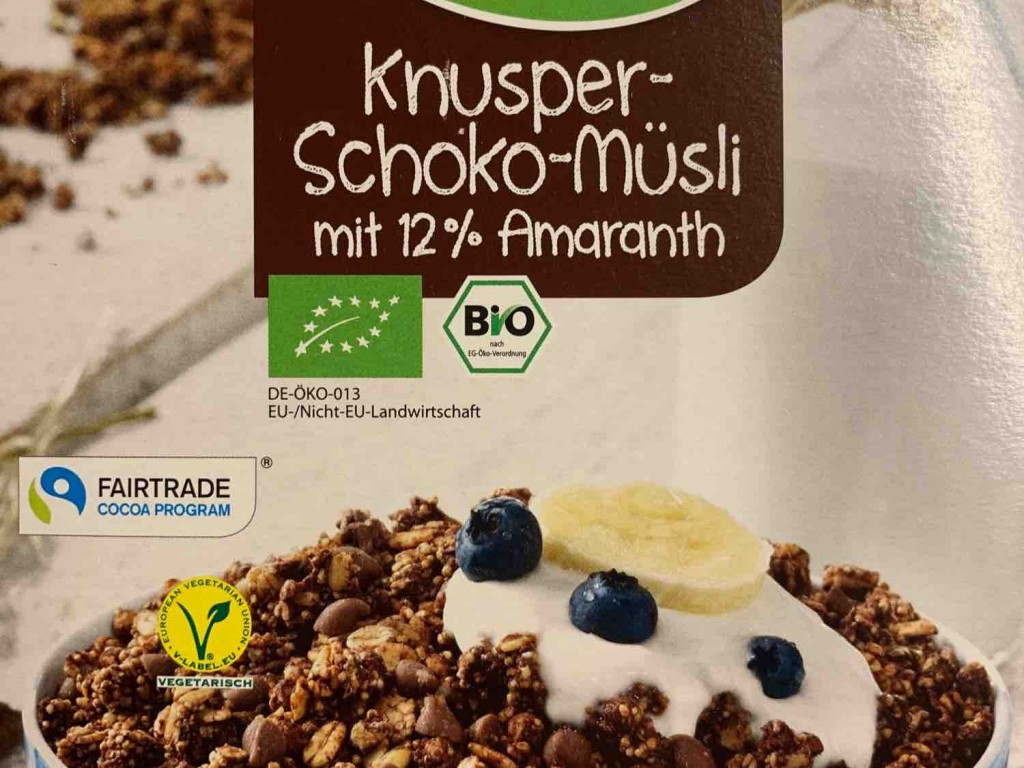 Kaufland Knusper Schoko Musli Mit 12 Amaranth Kalorien Musli Fddb