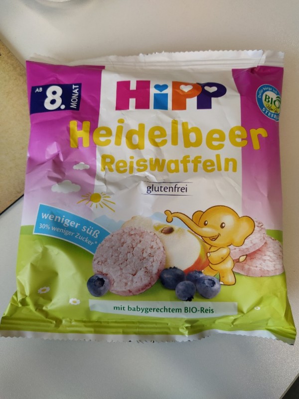 Hipp Heidelbeer Reiswaffeln, glutenfrei von Grandia | Hochgeladen von: Grandia