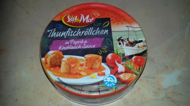Thunfischröllchen in Paprika-Knoblauch-Sauce (Sol & Mar) | Hochgeladen von: jana74
