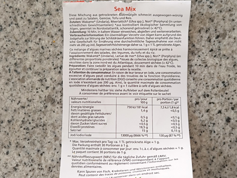 Sea Mix Meeresalgen von patrickkumanovi786 | Hochgeladen von: patrickkumanovi786 Sea Mix Meeresalgen von patrickkumanovi786 | Hochgeladen von: patrickkumanovi786