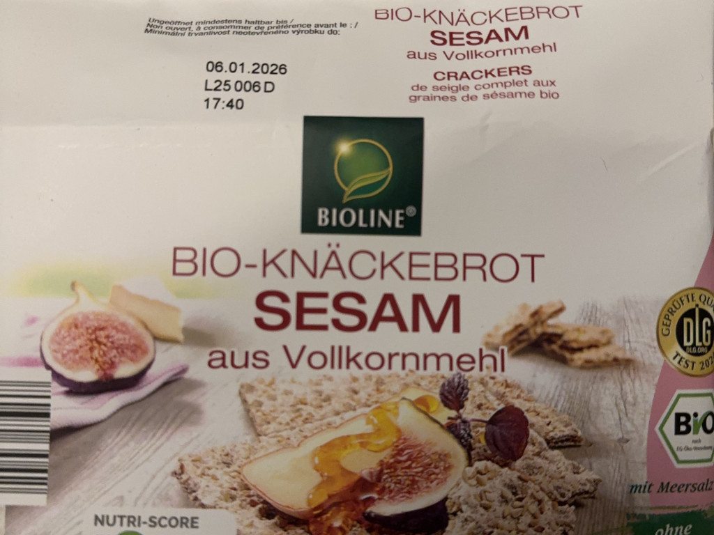 Bio-Knäckebrot Sesam, aus Vollkorn von qqsommerfddb | Hochgeladen von: qqsommerfddb