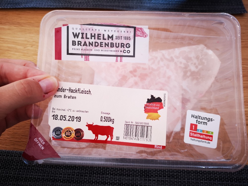 Rinder-Hackfleisch, zum Braten von Maja8793 | Hochgeladen von: Maja8793