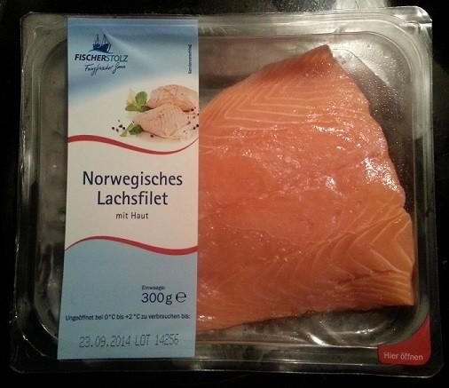 Norwegisches Lachsfilet mit Haut, Fisch | Hochgeladen von: FitGuy87