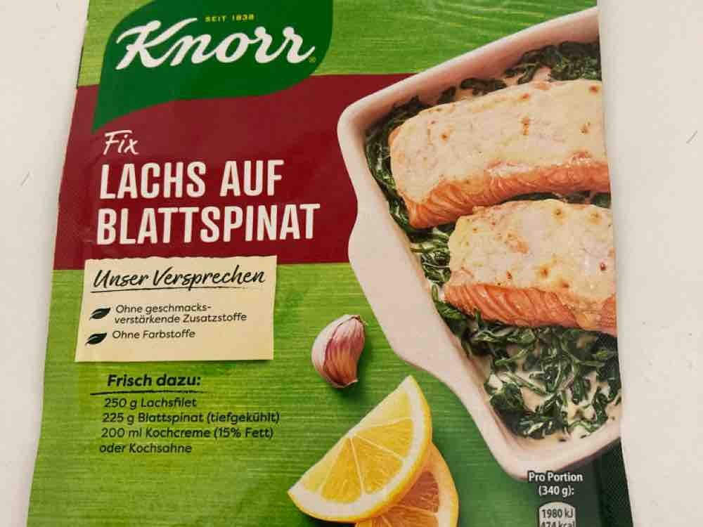 Knorr Fix für Lachs auf Blattspinat - Trockenprodukt von liebe70 | Hochgeladen von: liebe70