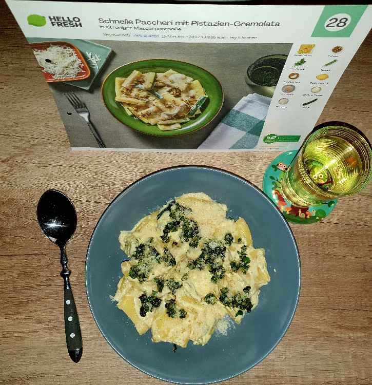 Schnelle Paccheri mit Pistazien-Gremolata, In zitroniger Mascarp | Hochgeladen von: blubbi82