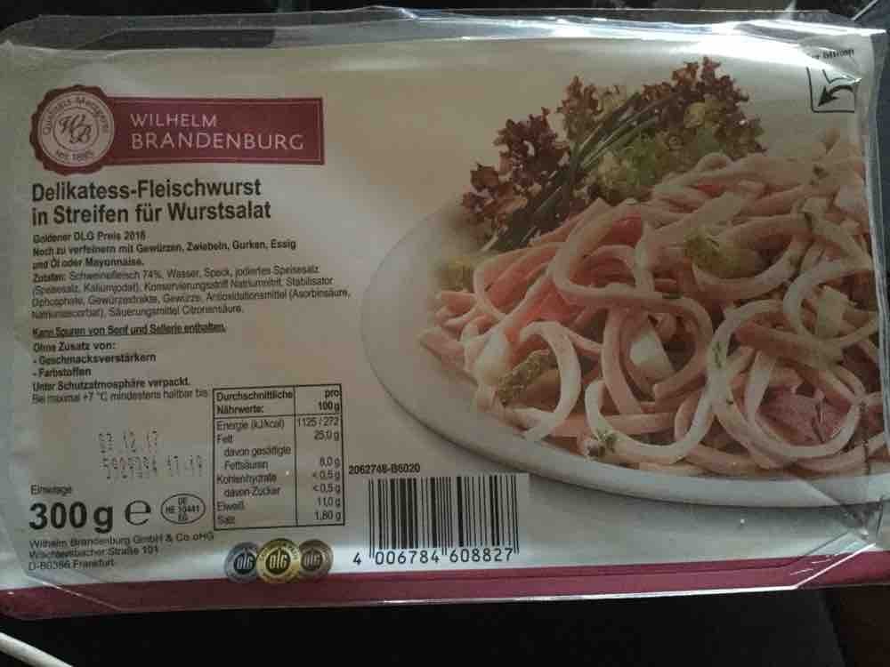 Delikatess-Fleischwurst in Streifen für Wurstsalat von debfun | Hochgeladen von: debfun