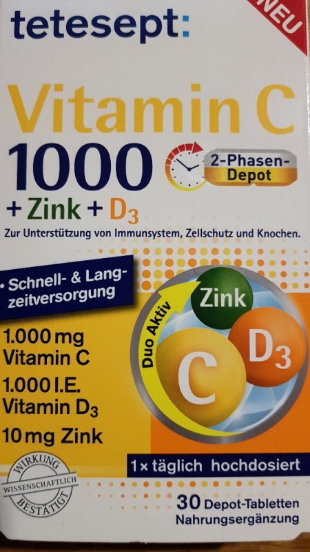 Vitamin C +Zink + D3, hochdosiert von Progressive | Hochgeladen von: Progressive