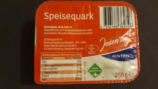 Speisequark, 40% Fett i. Tr. von Torsten1979 | Hochgeladen von: Torsten1979