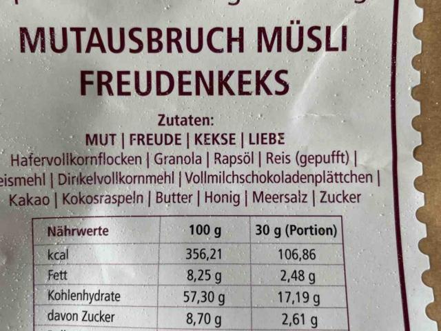 Mutausbruch Müsli, Freudenkeks von ElkeRenfert | Hochgeladen von: ElkeRenfert