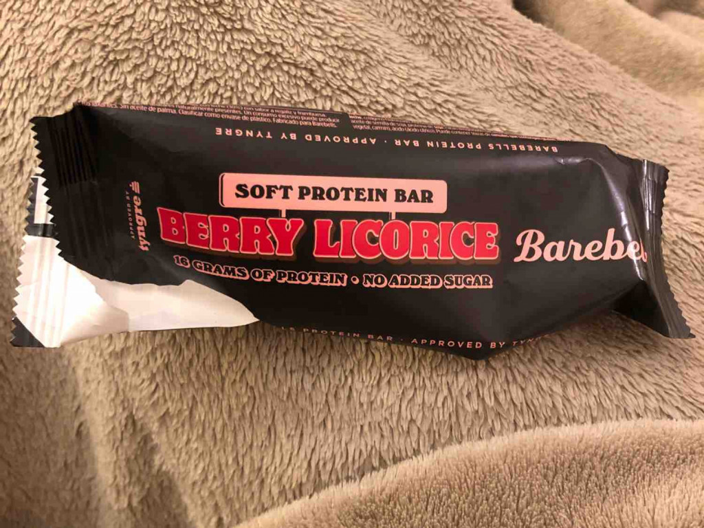 soft protein bar, berry licorice von Klammeraffe | Hochgeladen von: Klammeraffe