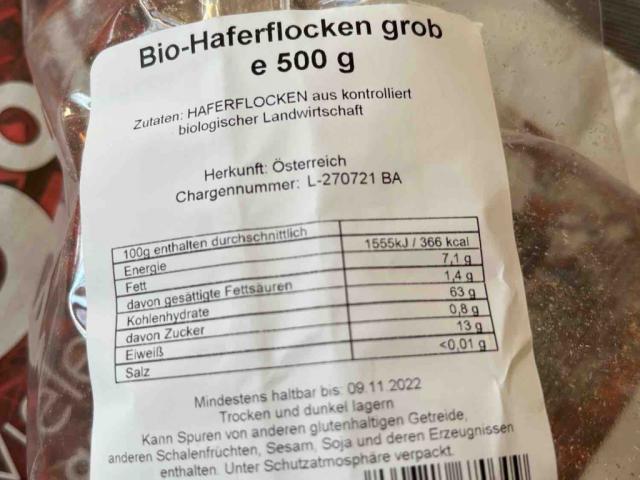 Bio Haferflocken grob von gotthard | Hochgeladen von: gotthard