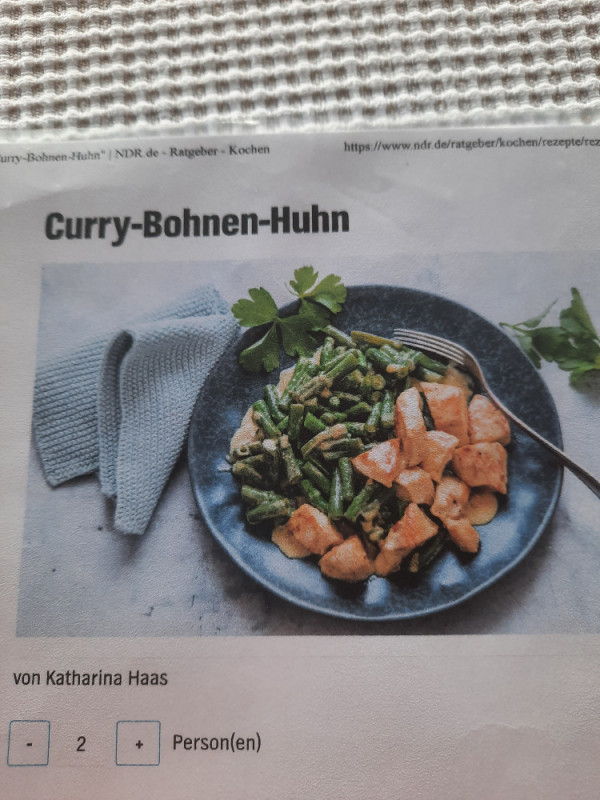 Curry mit Hühnchen und grünen Bohnen, leicht scharf von Kerstin  | Hochgeladen von: Kerstin W