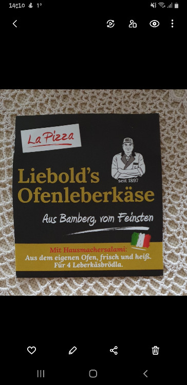 liebolds Leberkäse la pizza von marialocatirre368 | Hochgeladen von: marialocatirre368