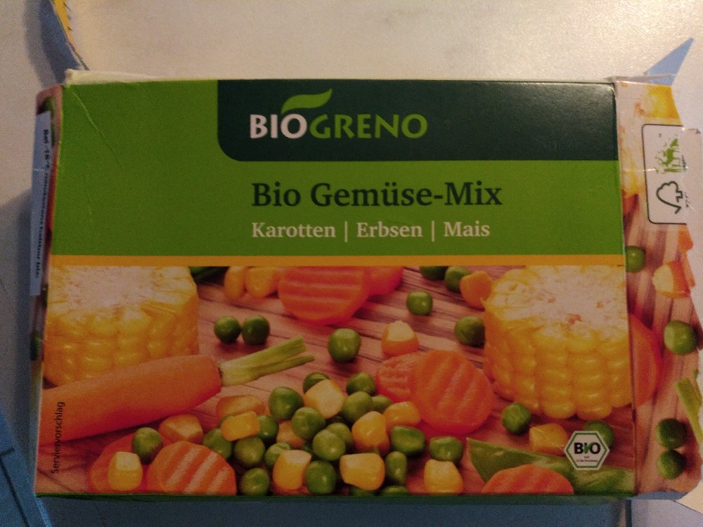 BIOGRENO Bio Gemüse-Mix, Erbsen, Mais, Karotten von MickyMaus | Hochgeladen von: MickyMaus