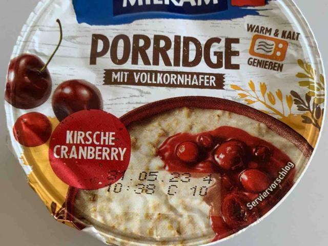 Milram Porridge  Kirsche Cranberry von Sunny2710 | Hochgeladen von: Sunny2710