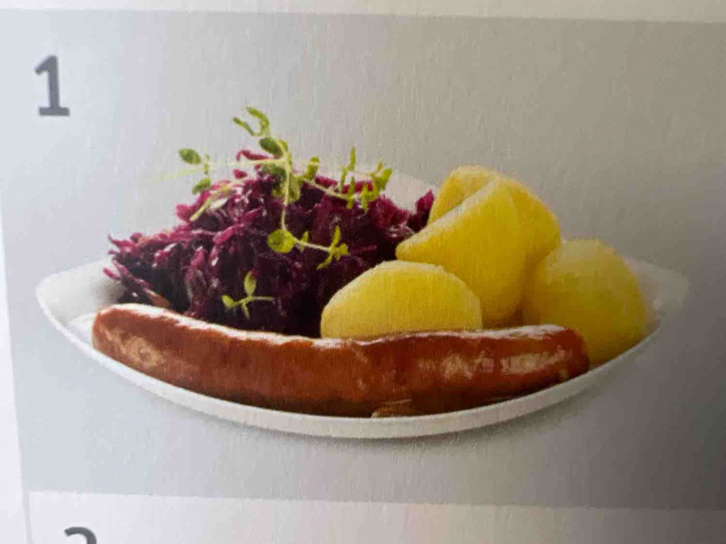 Rostbratwurst, mit Kartoffeln und Rotkohl von TimKrautscheid | Hochgeladen von: TimKrautscheid
