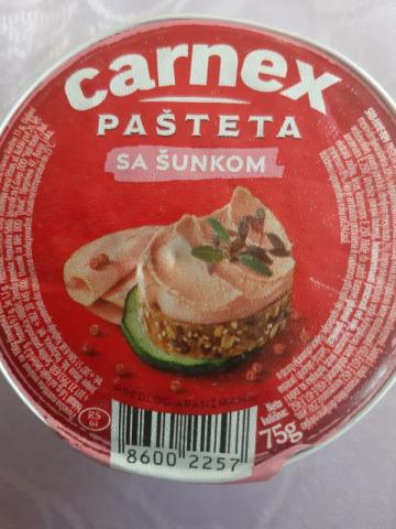 Carnex pašteta sa šunkom, schweinfleisch,wasser,schweinspeck,sal | Hochgeladen von: Tomo