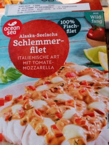 Alaska-Seelachs Schlemmerfilet, Italienische Art mit Tomaten-Moz | Uploaded by: PapaJohn