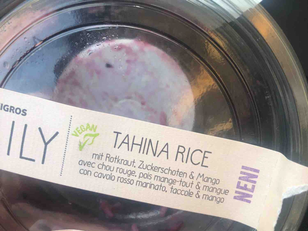 Tahina Rice 250gr, mit Rohtkraut, Zuckerschoten und Mango von Ai | Hochgeladen von: Aiichi