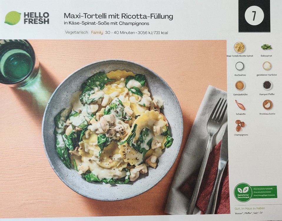 Hellofresh Maxi-Tortelli mit Ricotta-Füllung, in Käse-Spinat-Soß | Hochgeladen von: SteWie9393