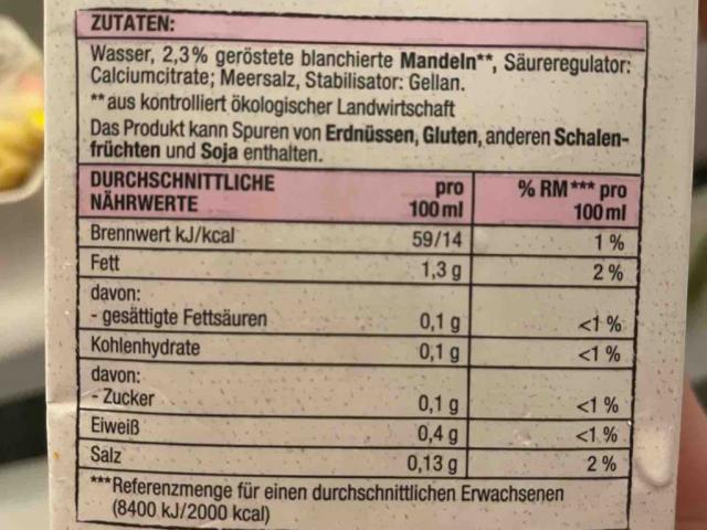 Mandelmilch edeka, 1,3g von hyuyuna | Hochgeladen von: hyuyuna