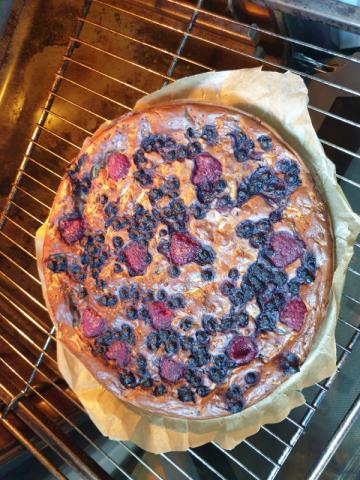 protein Zucchini kuchen, Mit himbeeren und Blaubeeren von vanett | Hochgeladen von: vanetta