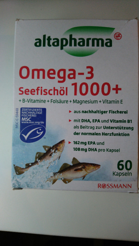 Omega 3 Seefischöl 1000+, Omega 3 B Vitamine Folsäure Magnesium  | Hochgeladen von: conan76