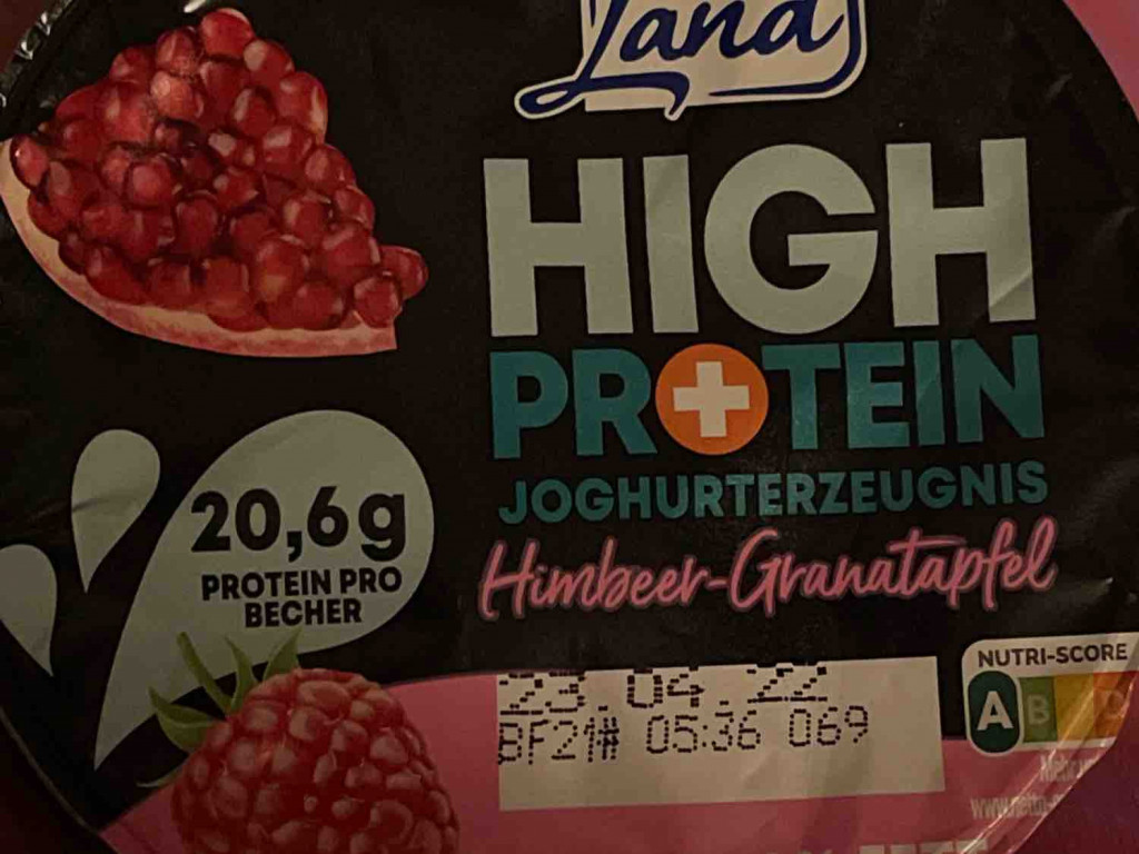 High Protein Joghurterzeugnis, Himbeer-Granatapfel  20,6g protei | Hochgeladen von: bex89