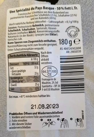 Franz. Schnittkäse 50% Pays de basque, würzig | Hochgeladen von: richie1965