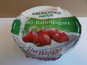 Bio-Rahmjoghurt mild, Herzkirsche | Hochgeladen von: Schlickwurm