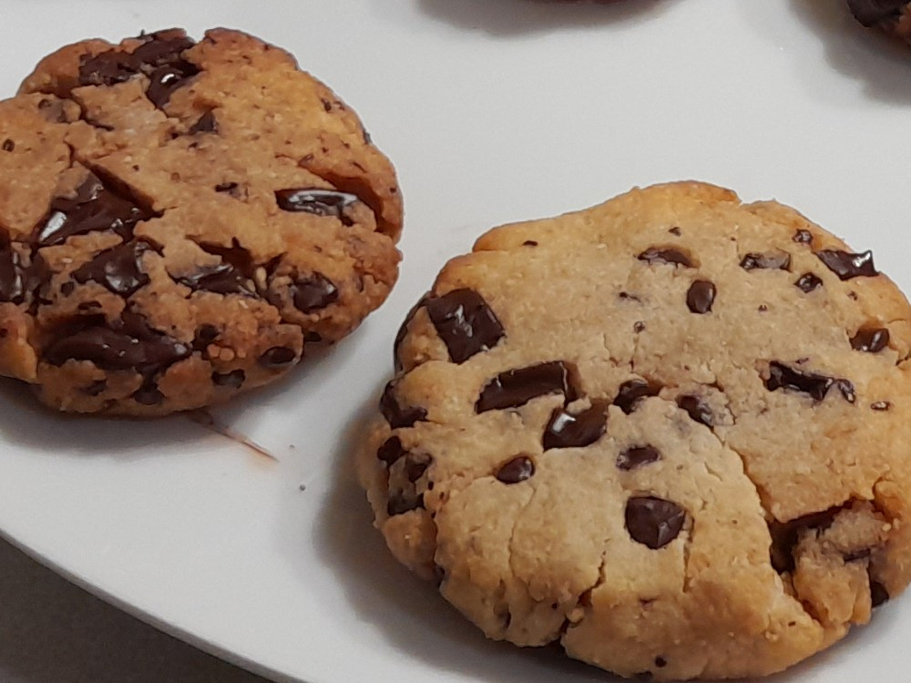 Chocolate Chip Cookies aus Mürbeteig, Low Carb von Lorelayy | Hochgeladen von: Lorelayy