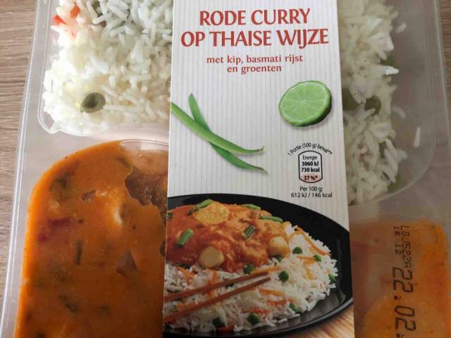 Rode Curry op  Thaise wijze, met kip, basmati rijst en frönten v | Hochgeladen von: Melvin1991