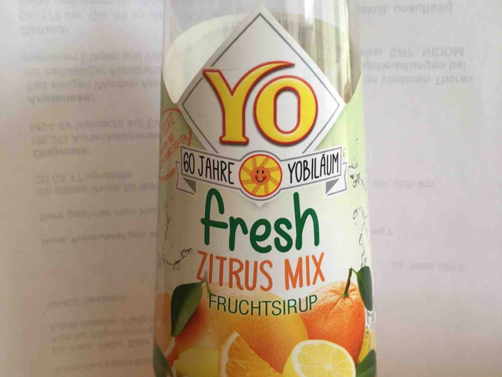 Yo Sirup, Fruchtsirup fresh zitrus mix Kalorien - Getränke - Fddb