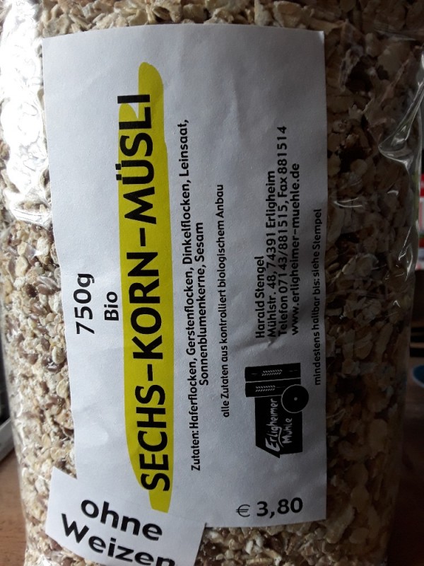 Sechs-Korn-Müsli, ohne Weizen von KOF | Hochgeladen von: KOF