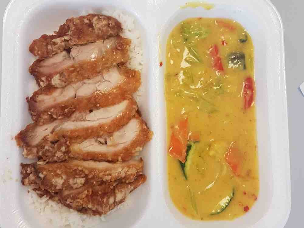 Thai Curry mit gebackenem Hühnchen und Reis von 2000timm | Hochgeladen von: 2000timm