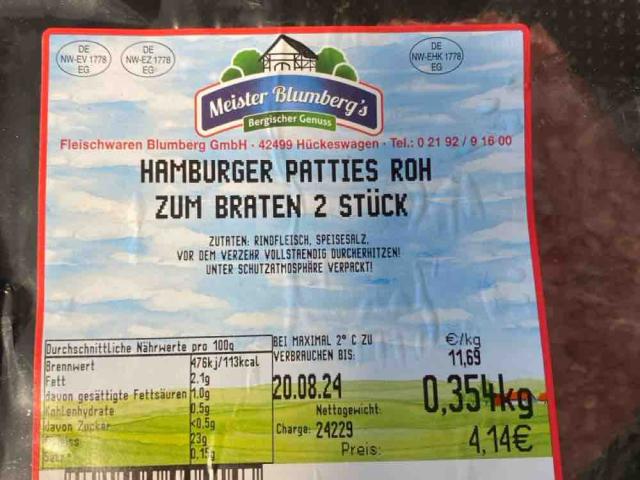 Meister Blumbergs Hamburger, Hackfleisch von fittaddo | Hochgeladen von: fittaddo