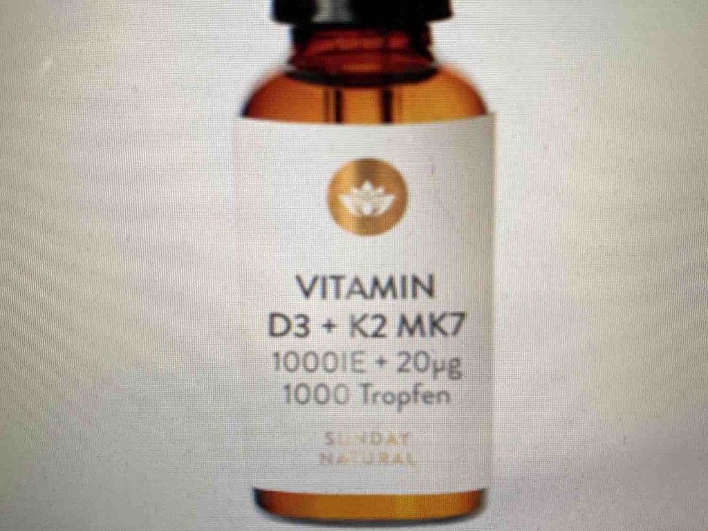 Vitamin D3 + K2 MK7 [1.000IE = 25mcg + 20mcg] in MCT-Öl, neutral | Hochgeladen von: LilleK