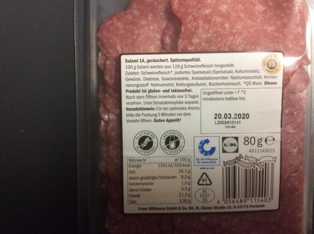 Pfeffer-Salami 1A, geräuchert | Hochgeladen von: rks