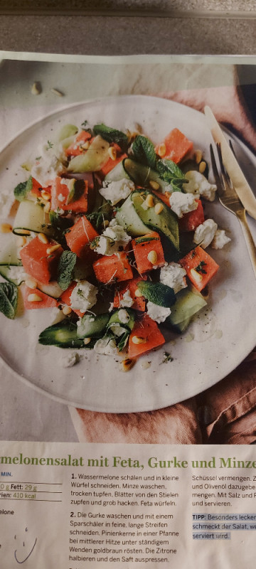 Wassermelonensalat mit Feta von Conda69 | Hochgeladen von: Conda69