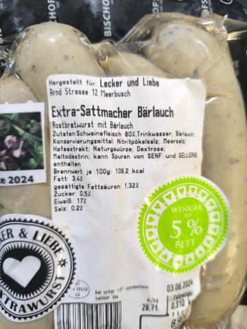 Extra Sattmacher Bratwurst Bärlauch von Sassi 92 | Hochgeladen von: Sassi 92