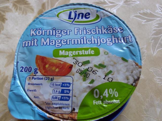Line, Körniger Frischkäse, mit Magermilchjoghurt, | Hochgeladen von: tea